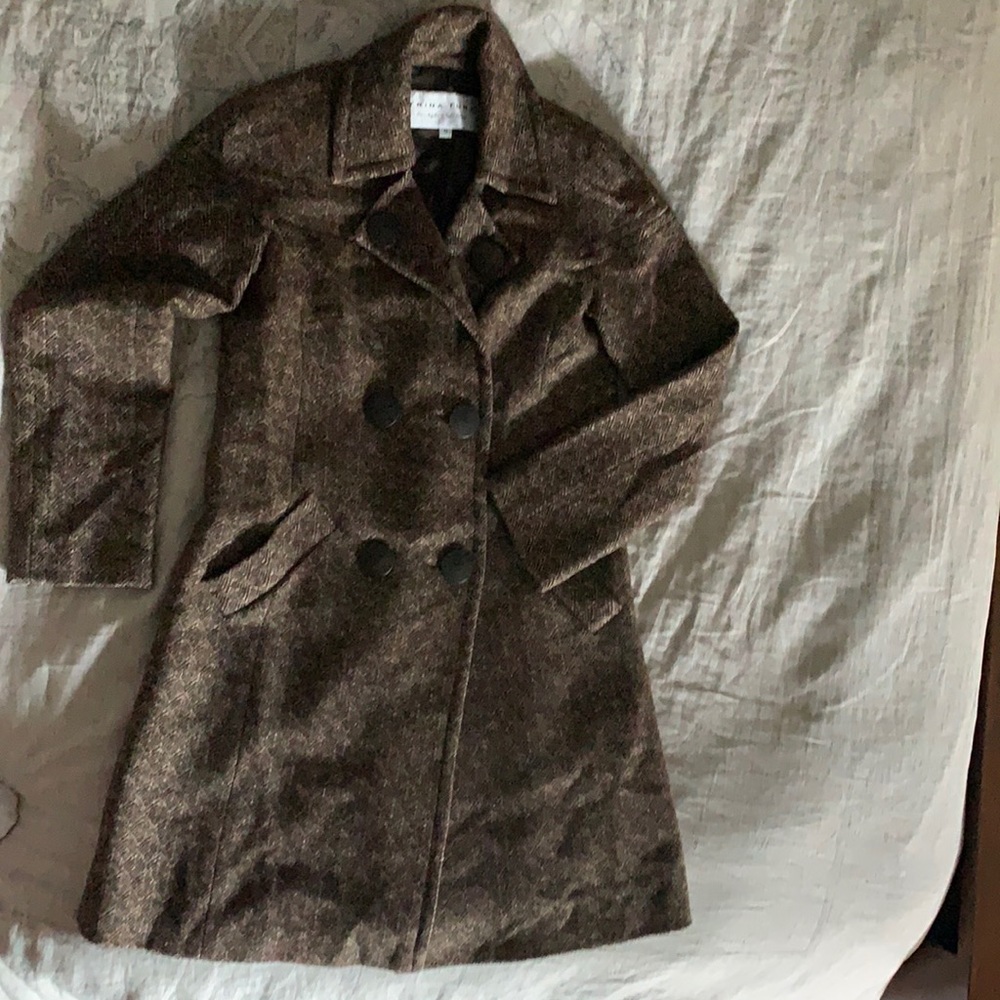 Trina Turk Long Wool Overcoat